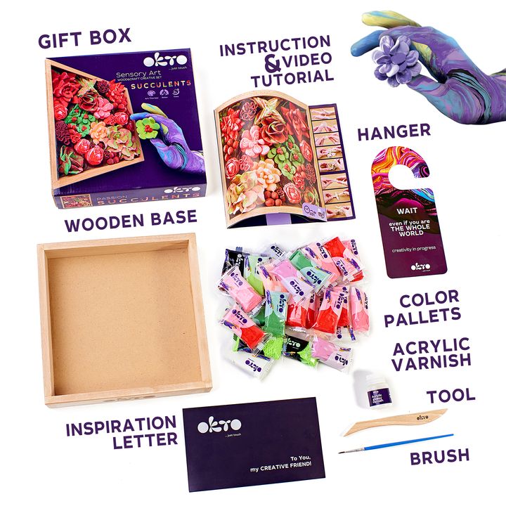 OKTO Set per modellare le succulente DESIDERIO - immagine 3