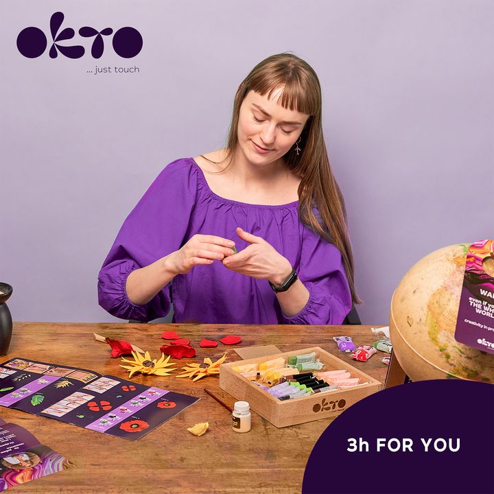 OKTO set di modellazione in cornice di legno 21 x 21 cm SLOBODA