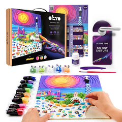 Set 3D creativo OKTO Parco Guell a Barcellona 30 x 40 cm