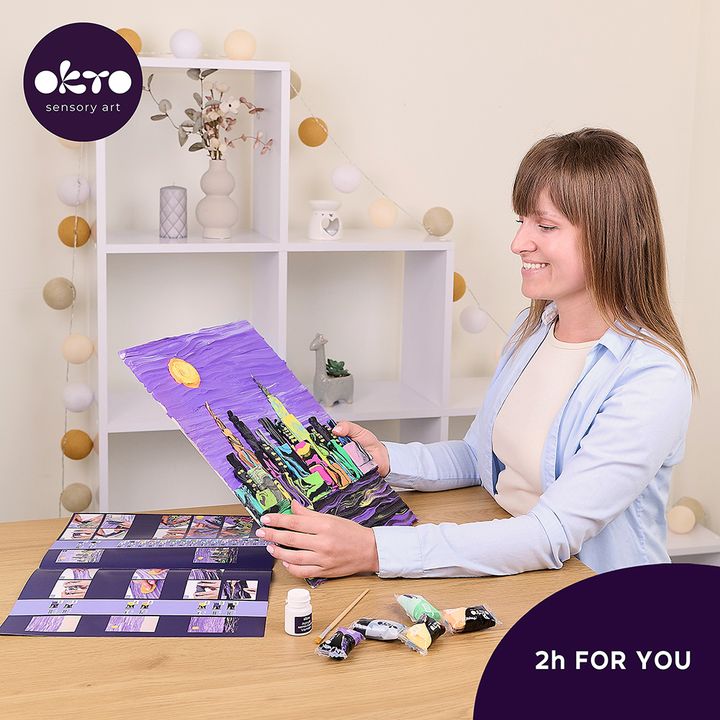 Set 3D creativo OKTO Skyline New York 30 x 40 cm