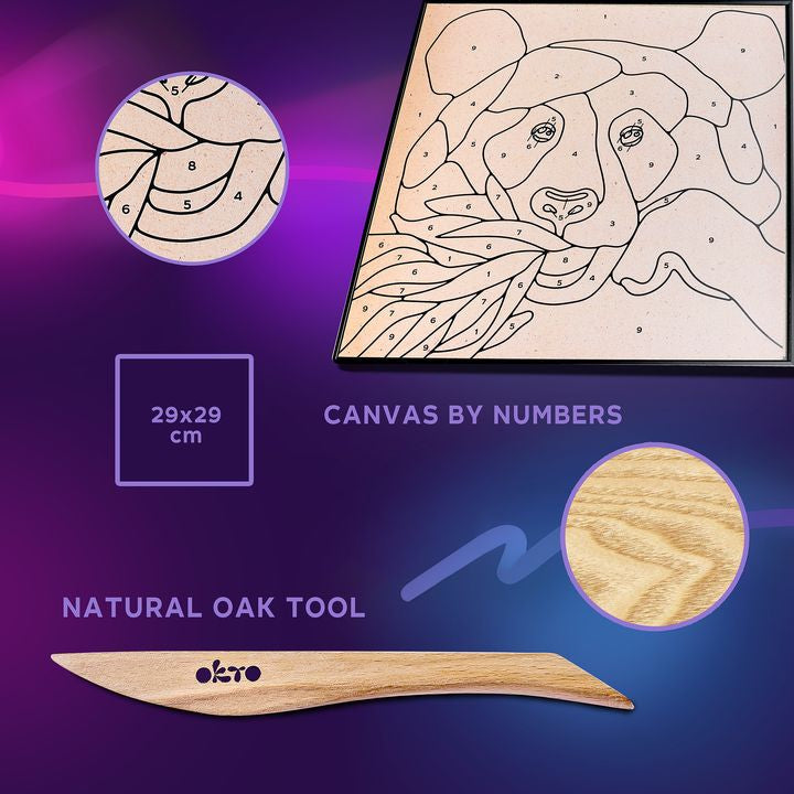 OKTO pittura autoindurente 30 x 30 cm Panda