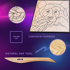 OKTO pittura autoindurente 30 x 30 cm Panda