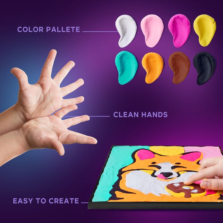 OKTO pittura con massa autoindurente 30 x 30 cm Fox