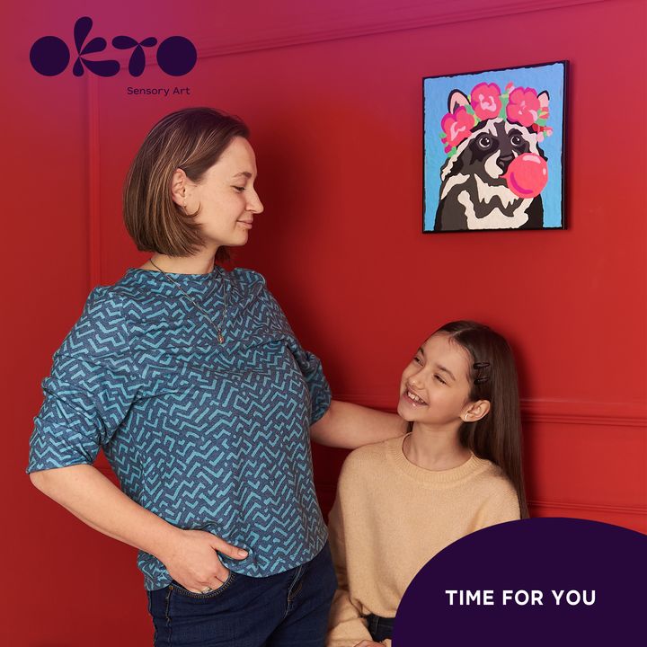 OKTO pittura autoindurente 30 x 30 cm Orsacchiotto