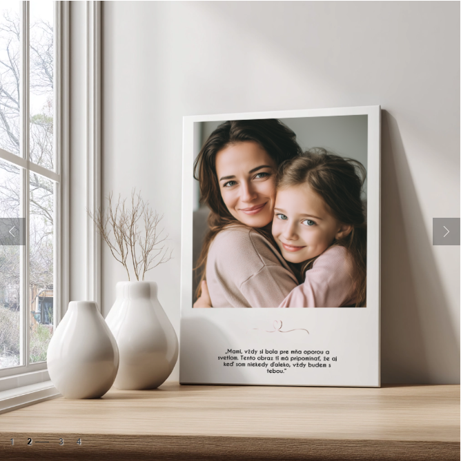 Dipinto personalizzato da una foto con una citazione | Papilora