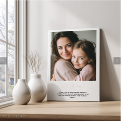 Dipinto personalizzato da una foto con una citazione | Papilora