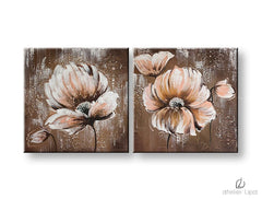 Riproduzione d'autore su tela FIORI Sconto 60 % 100X50 cm