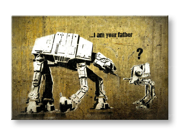 Immagine su tela STREET ART – BANKSY Sconto 60% 20X30 cm