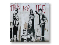 Immagine su tela STREET ART – BANKSY Sconto 60 % 50x50 cm