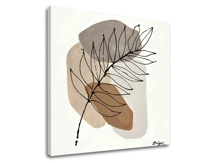 L'immagine su tela FOGLIE Sconto 40 % 60X60 cm