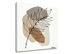 L'immagine su tela FOGLIE Sconto 40 % 60X60 cm