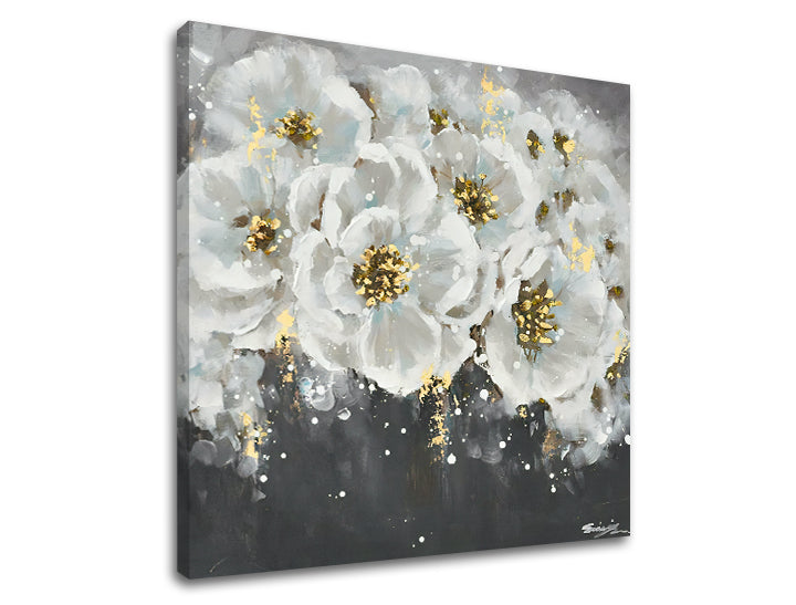 Pittura su tela FIORI 50x50 cm