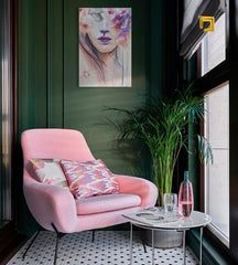 Quadro su tela DONNA Sconto 40 % 40X60 cm