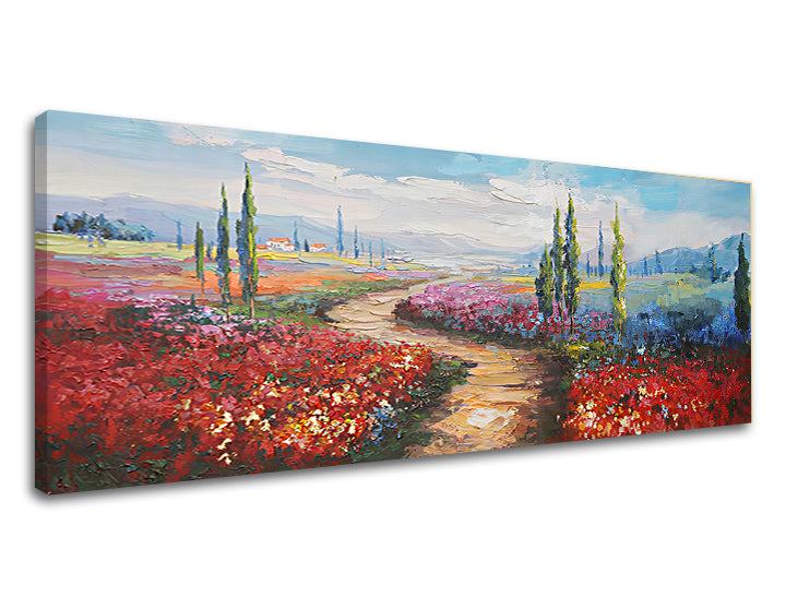 Paesaggio su tela 50x140 cm