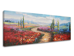 Paesaggio su tela 50x140 cm