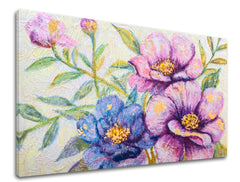 Pittura su tela FIORI 120x80 cm