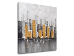 Pittura su tela CITY 80x80 cm