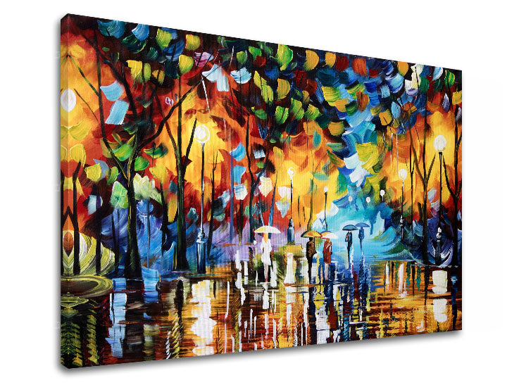 Riproduzione d'autore su tela CITY 120x80 cm
