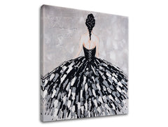Quadro su tela DONNA Sconto 60 % 40X40 cm