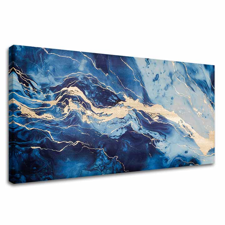 Tocco d'oro su tela Visione astratta del mare - immagine 2