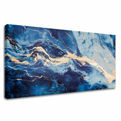 Tocco d'oro su tela Visione astratta del mare - immagine 2