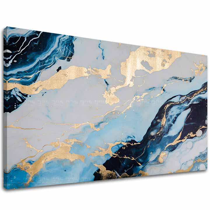 Tocco d'oro su tela Sinfonia oceanica - immagine 2