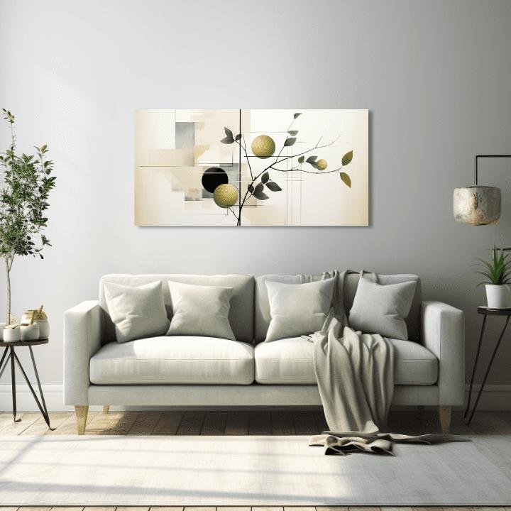 Natura su tela Pomeriggio d'oliva 50x100 cm