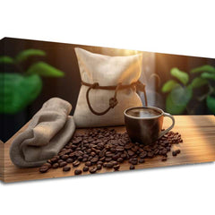 Dipinti di caffè per la cucina Tempo di silenzio | varie dimensioni