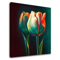 Decorazione su tela Morning con tulipano | dimensioni diverse
