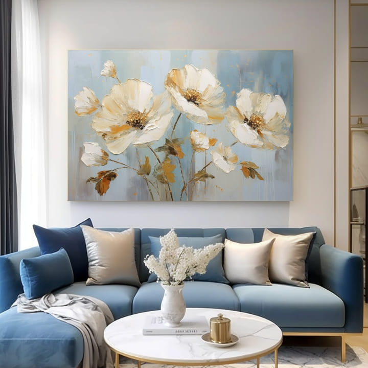 Mondo floreale su tela Bellezza naturale 40x60 cm