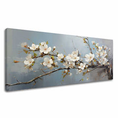 Mondo floreale su tela Oasi di pace e gioia 60x120 cm