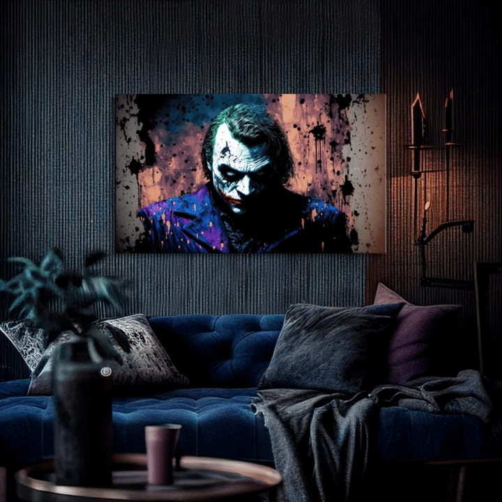 Decorazione di design su tela Il fatidico gioco di Joker | dimensioni diverse