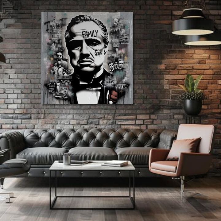 Il Padrino - Dipinto del boss mafioso | varie dimensioni