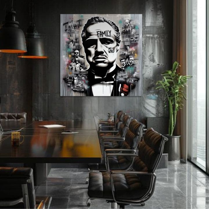 Il Padrino - Dipinto del boss mafioso | varie dimensioni