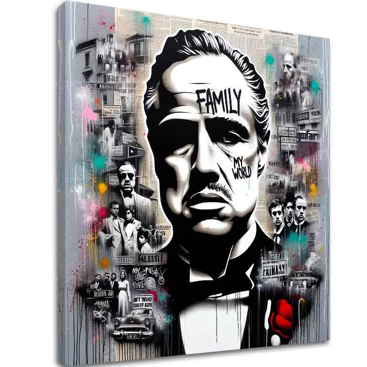 Il Padrino - Dipinto del boss mafioso | varie dimensioni