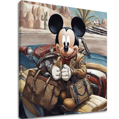 Stampa su tela - Topolino in vacanza | varie dimensioni