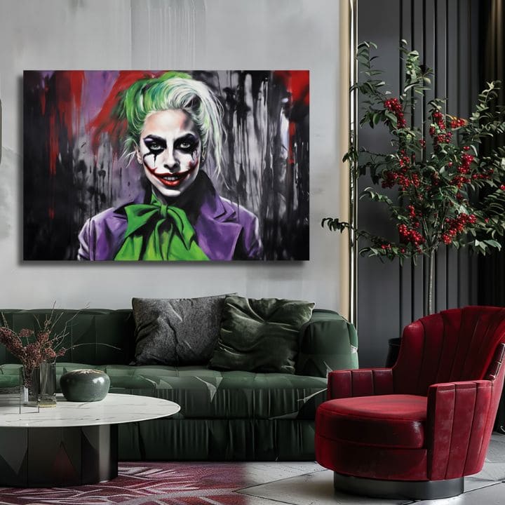 Stampa su tela - Joker Poker Face | varie dimensioni