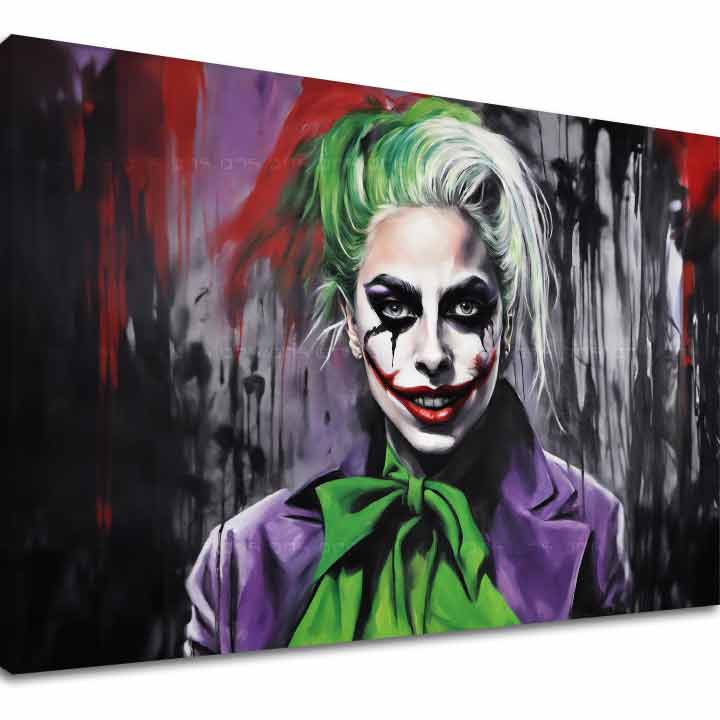 Stampa su tela - Joker Poker Face | varie dimensioni