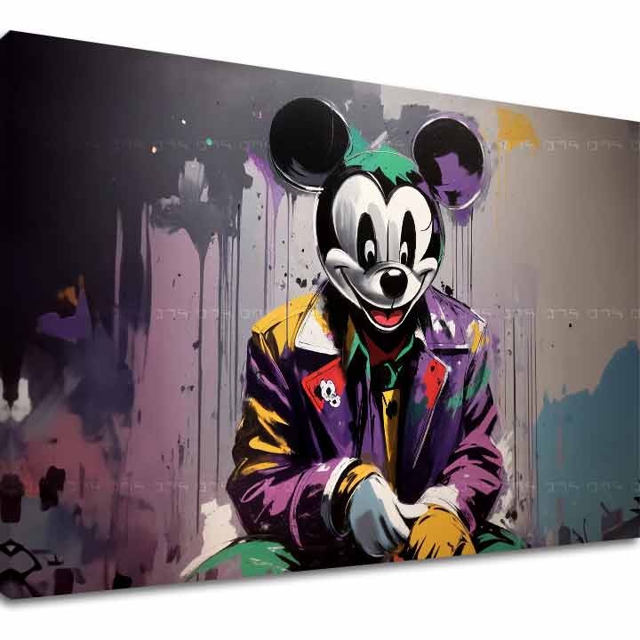 Stampa su tela - Topolino da Horror | varie dimensioni