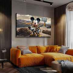 L'immagine su tela - Topolino chitarrista | dimensioni diverse