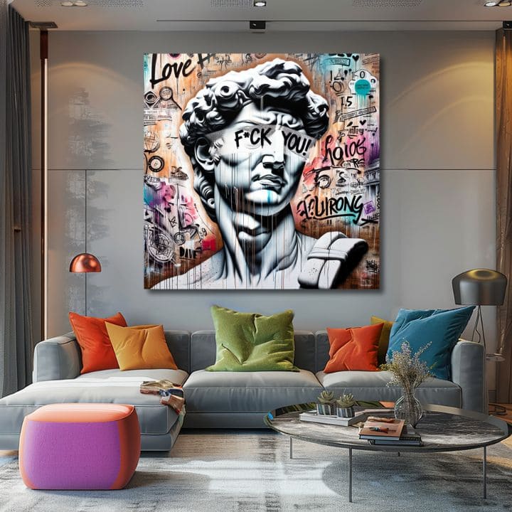 L'immagine su tela - Davide ribelle | dimensioni diverse