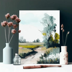 Paesaggio su tela Viaggio verso una vita migliore | dimensioni diverse