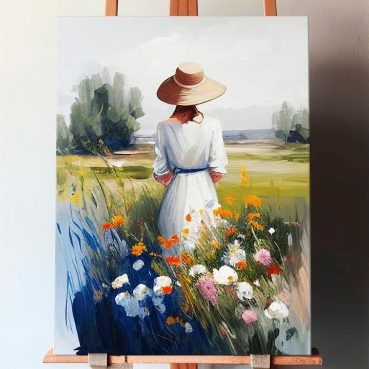 Paesaggio su tela Trovare il silenzio nella natura 70X100 cm