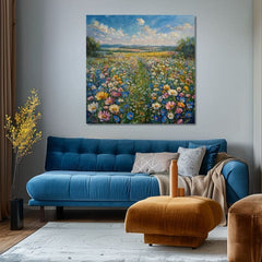 Paesaggio su tela Prato d'estate