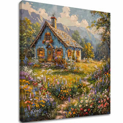 Paesaggio su tela Rifugio estivo - immagine 2