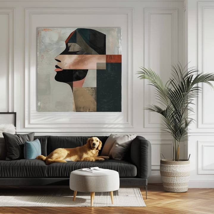 Immagine elegante di una donna che dorme