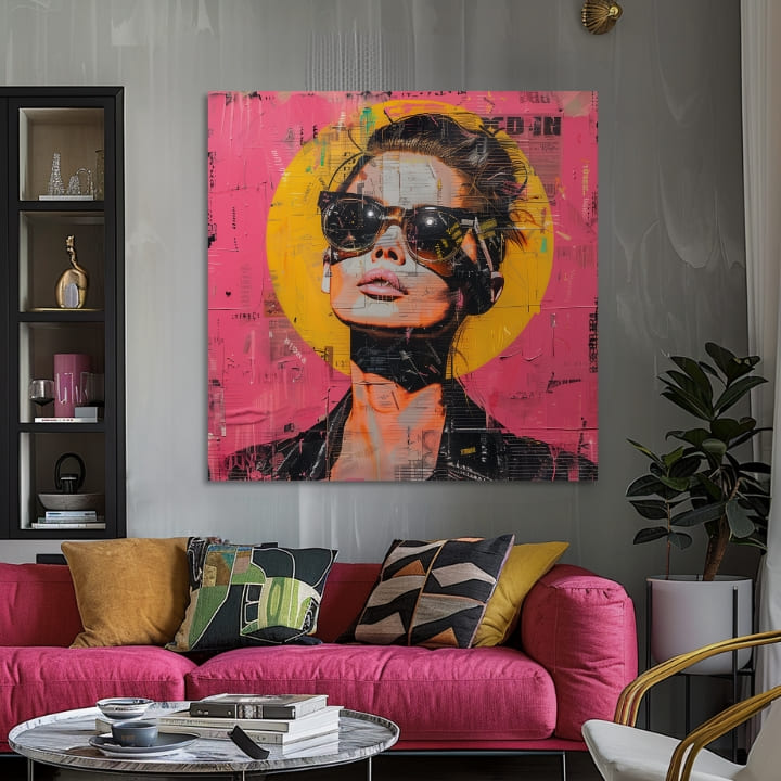 Immagine elegante di una donna influencer