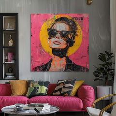 Immagine elegante di una donna influencer