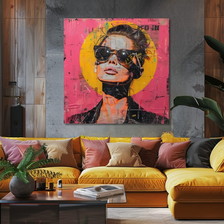 Immagine elegante di una donna influencer