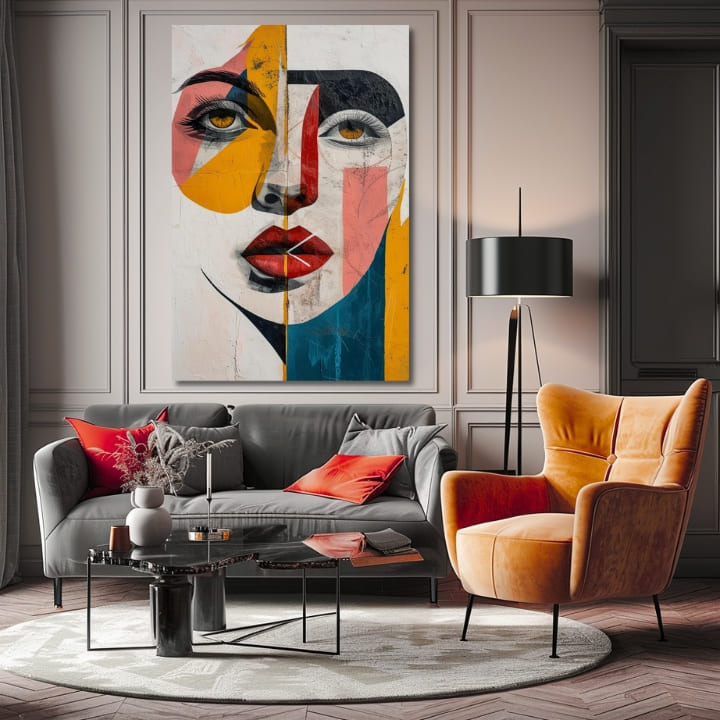 Immagine elegante di una donna che desidera baciare